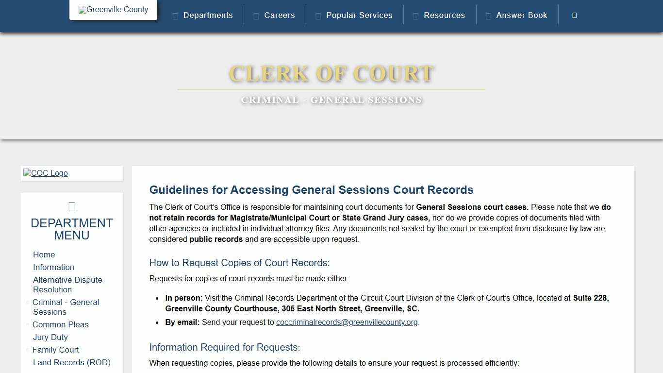 County of Greenville, SC